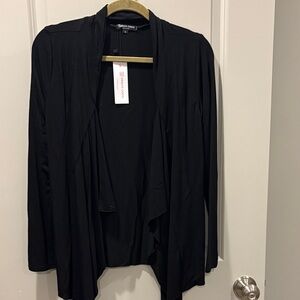 Urban Coco size small Black Draped Cardigan